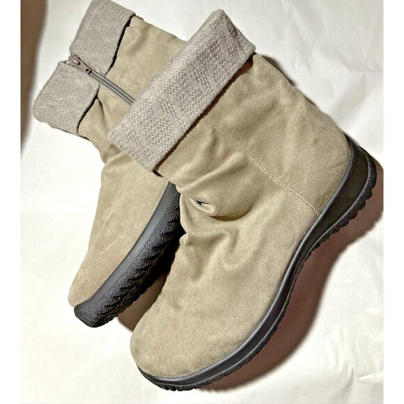 Drew Woman Kalm 19100 Suede Boots Booties Zip Size 9 Wide - Picture 1 of 4